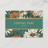  daisy, gouden grens visitekaartje (Voorkant)