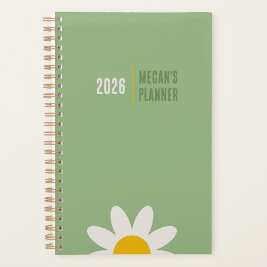 DAISY GREEN - 2026 Bloemend Planner (Voorkant)
