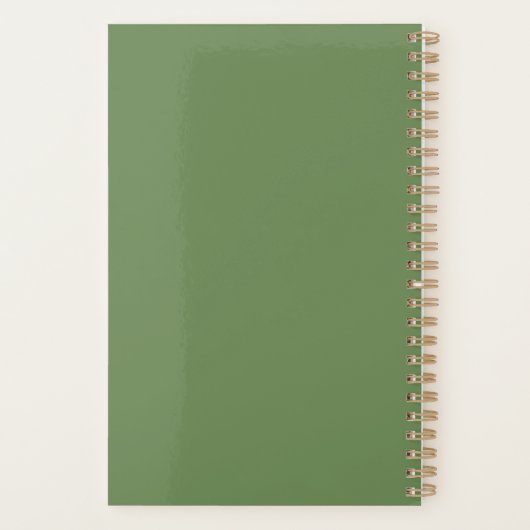 DAISY GREEN - 2026 Floral Planner (Achterkant)