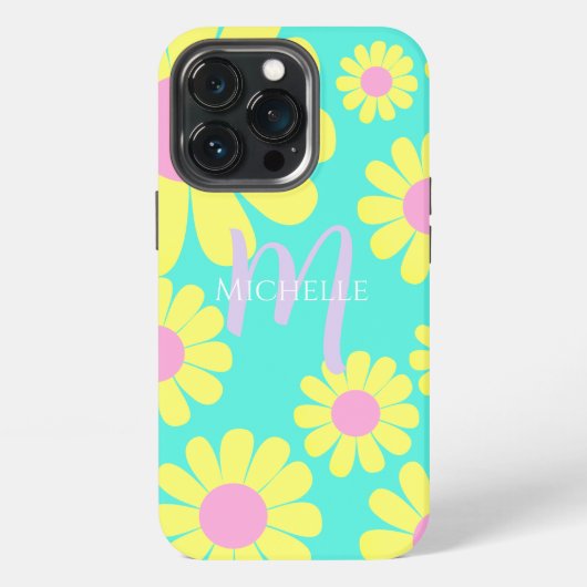 Daisy Green Aqua iPhone Hoesje (Achterkant)