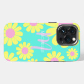 Daisy Green Aqua iPhone Hoesje (Achterkant horizontaal)