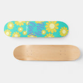 Daisy Green Blauwgroen Persoonlijk Skateboard (Horizontaal)