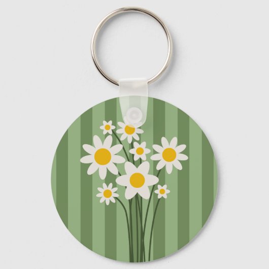DAISY GREEN - Botanische sleutelhanger Moederdag (Voorkant)