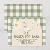 Daisy Green Goose Baby shower Boeken voor baby Briefkaart (Voorkant / Achterkant)