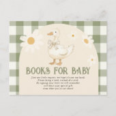 Daisy Green Goose Baby shower Boeken voor baby Briefkaart (Voorkant)