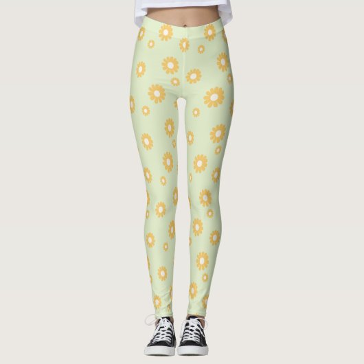 Daisy Green Leggings (Voorkant)
