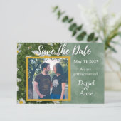 Daisy Green Save the Date Kaart (Staand voorkant)
