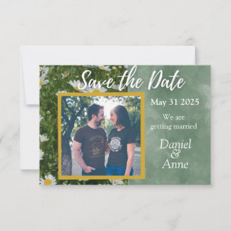 Daisy Green Save the Date Kaart