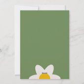 DAISY GREEN - Verjaardag Bloemenuitnodiging Kaart (Achterkant)