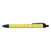 Daisy Green Yellow Zwarte Inkt Pen (Bovenkant)