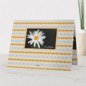 Daisy Greeting Paper Dank u kaart (Achterkant)