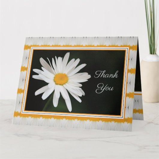 Daisy Greeting Paper Dank u kaart (Voorkant)