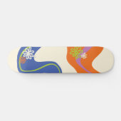 Daisy Groove Blauw, Sinaasappel, Paarse, Groen, &  Persoonlijk Skateboard (Horizontaal)