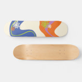 Daisy Groove Blauw, Sinaasappel, Paarse, Groen, &  Persoonlijk Skateboard (Horizontaal)