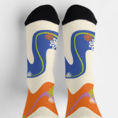 Daisy Groove Blauw, Sinaasappel, Paarse, Groen, &  Sokken (Top)