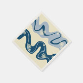 Daisy Groove - Dark Blue, Light Blue en Cream Servet (Hoek)