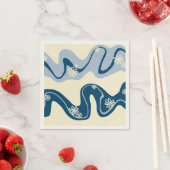 Daisy Groove - Dark Blue, Light Blue en Cream Servet (Insitu)