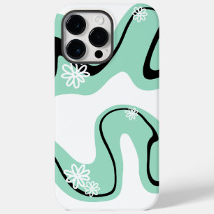 Daisy Groove in Mint Groen, Zwart en Wit Case-Mate iPhone 14 Pro Max Hoesje