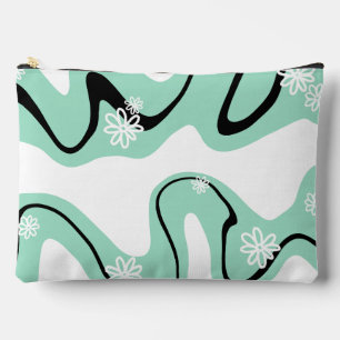 Daisy Groove in Mint Groen, Zwart en Wit Etui