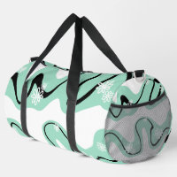 Daisy Groove in Mint Groen, Zwart en Wit