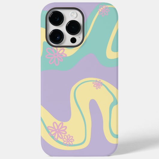 Daisy Groove Pastel Roze, Geel, Paarse & Groen Case-Mate iPhone Case (Achterkant)