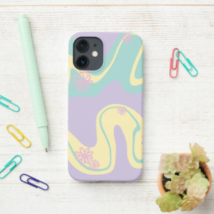 Daisy Groove Pastel Roze, Geel, Paarse & Groen iPhone 12 Mini Hoesje