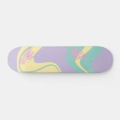 Daisy Groove Pastel Roze, Geel, Paarse & Groen Persoonlijk Skateboard (Horizontaal)