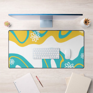 Daisy Groove - Turquoise en Geel Bureaumat