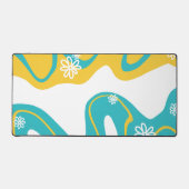 Daisy Groove - Turquoise en Geel Bureaumat (Voorkant)