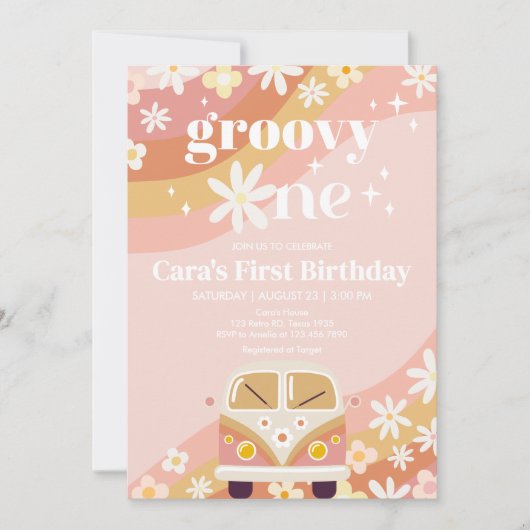 Daisy Groovy - Een verjaardagsfeestje Kaart (Voorkant)