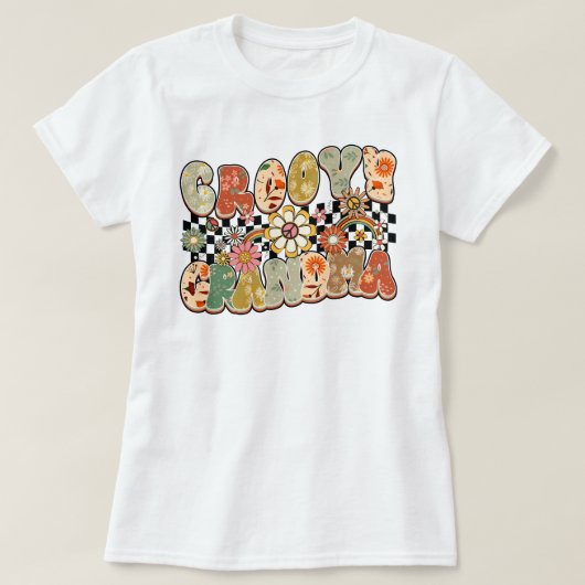 Daisy Groovy Grandma, Grandma Gift T-shirt (Design voorkant)