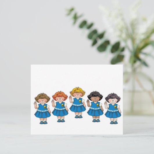 Daisy Group Briefkaart (Staand voorkant)