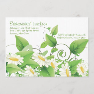 Daisy Grunge Invitation Kaart