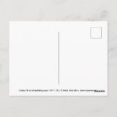 Daisy guinea oil schilderij briefkaart (Achterkant)