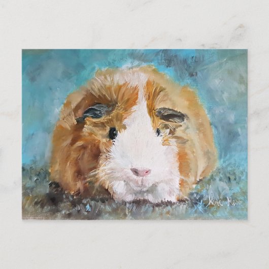 Daisy guinea oil schilderij briefkaart (Voorkant)
