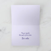 Daisy "Happy Easter" lila en blauwe kaart (Binnen)