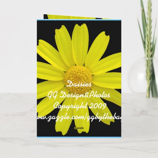 Daisy Hartelijk dank Bedankkaart (Achterkant)