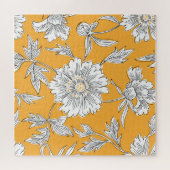 Daisy Heads: Bloemenlijn zomer. Legpuzzel (Horizontaal)