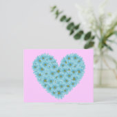 Daisy Heart Briefkaart (Staand voorkant)