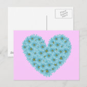 Daisy Heart Briefkaart (Voorkant / Achterkant)