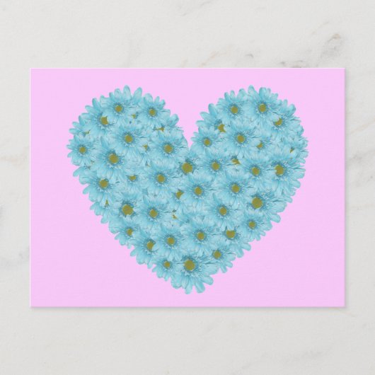Daisy Heart Briefkaart (Voorkant)