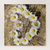 Daisy Heart Jigzaag Puzzle Love Gift Legpuzzel (Verticaal)