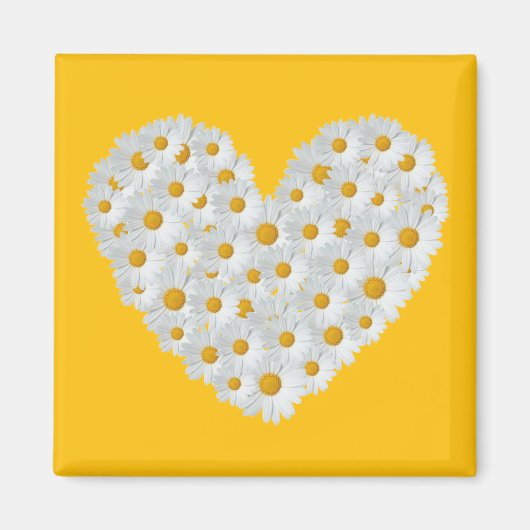 Daisy Heart Magneet (Voorkant)