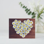 Daisy Heart of Daisies Love Kaart (Staand voorkant)