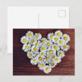 Daisy Heart of Daisies Love Kaart (Voorkant / Achterkant)