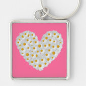 Daisy Heart Sleutelhanger (Voorkant)