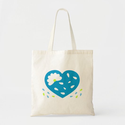 Daisy Heart Tote Bag (Voorkant)
