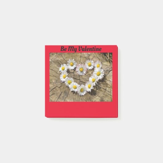Daisy Heart Valentijn Post-it Notities Post-it® Notes (Voorkant)