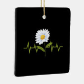 Daisy Heartbeat Keramisch Ornament (Rechts)