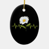 Daisy Heartbeat Keramisch Ornament (Voorkant)
